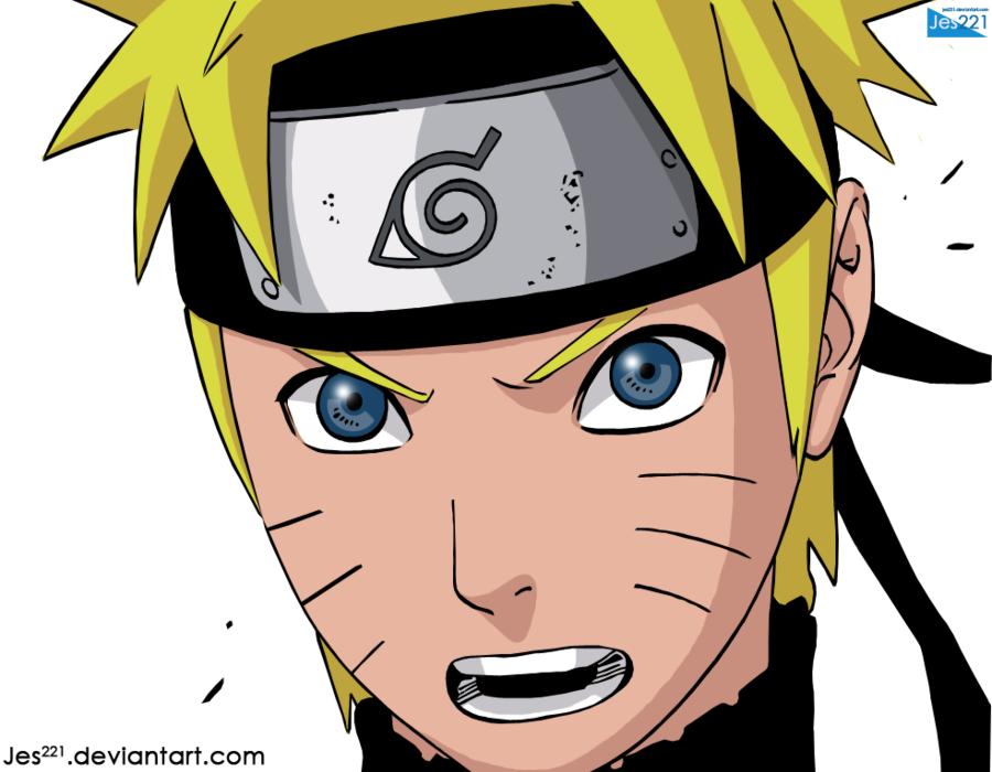 Naruto Uzumaki Face - Naruto Never Give Up.