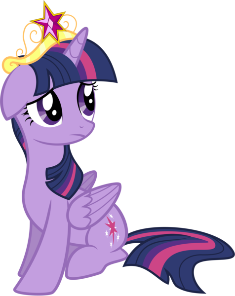 Ai Available, Alicorn, Artist - Princess Twilight Sparkle Sitting (476x600)