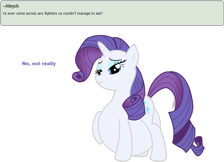Ask Rarity Question - My Little Pony Rarity Eats Spikes (800x580)
