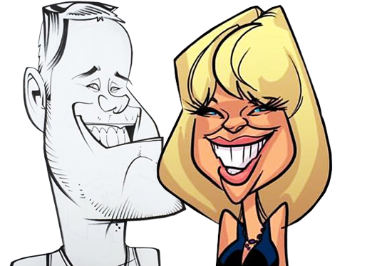 Artist Directory Icon - Line Art Caricatures (529x374)