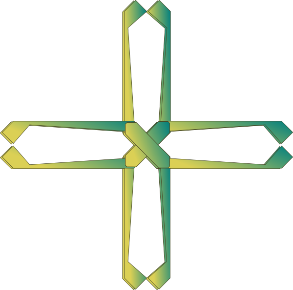 Bluegold Cross Svg Clip Arts 600 X 593 Px - Portable Network Graphics (600x593)