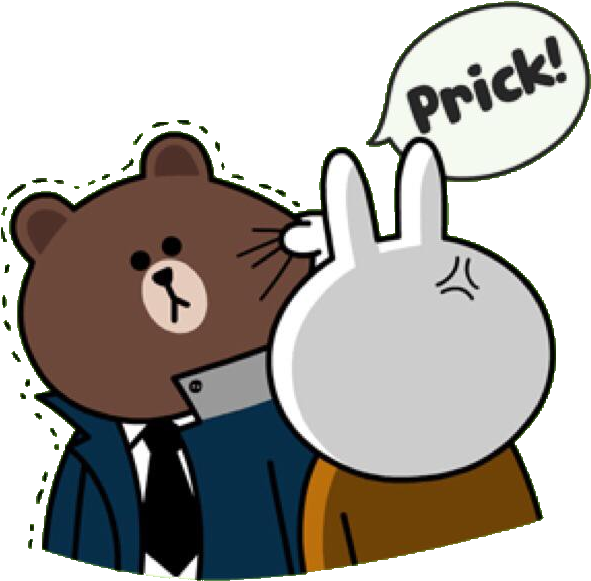 Brown And Cony In 'my Love From The Stars' - Cony Angry Brown (640x611)