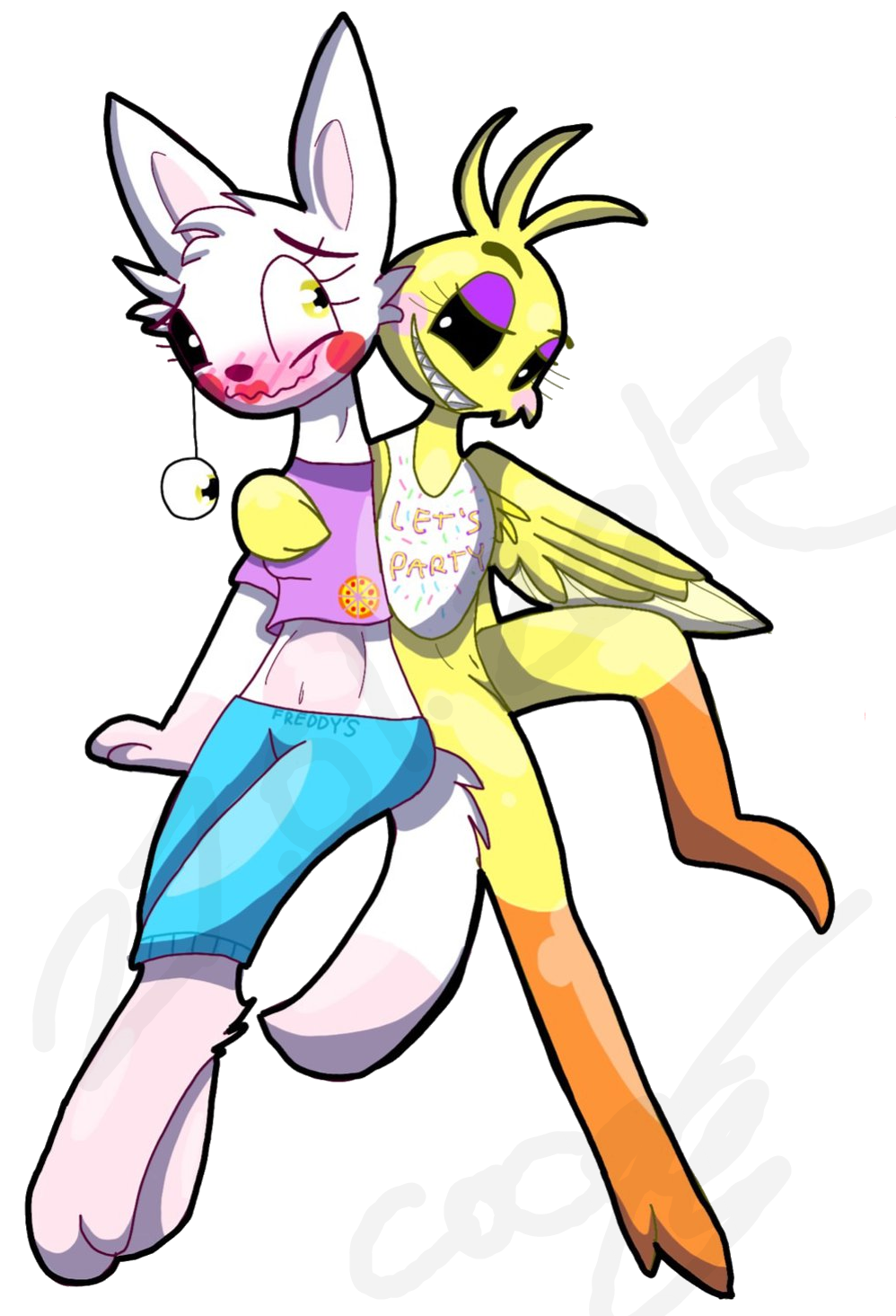Toy Chica X Toy Foxy By Cordeliale On Deviantart - Comics (1024x1476)