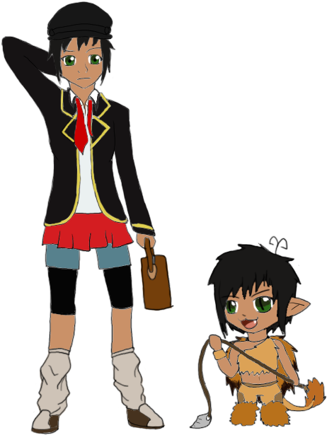 Cora And Her Summon By Notoriousdogfight - Cartoon (524x668)