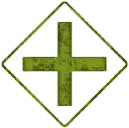 Cross Road Clipart - Road Signs Colors And Shapes (512x512)