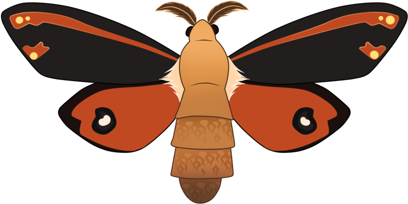 Moth Summon Of The Burning Mountain By Sana-hakuryu - Brush-footed Butterfly (1024x585)