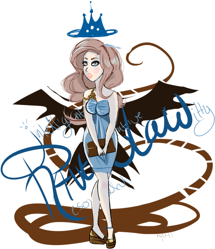 Ravenclaw Girl By Kattors - Anime Girl In Ravenclaw (830x963)