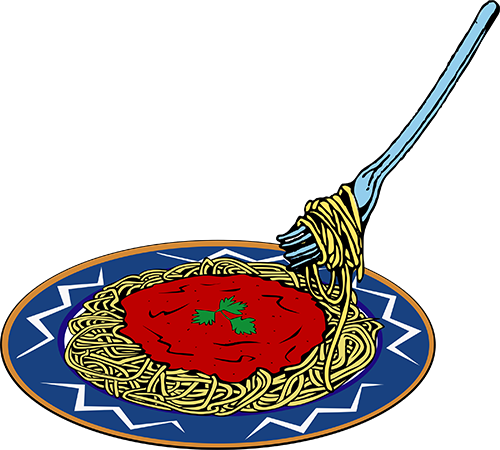 Dancing Noodle By Casey Vieira, Usa, Is One Of The - Plate Clip Art (500x450)