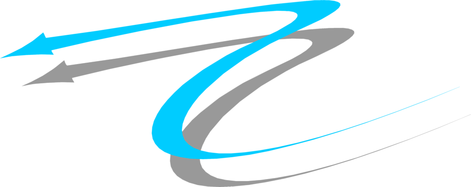 Blue Left Curved Arrow Clipart - Transparent Background Arrow Png (958x382)