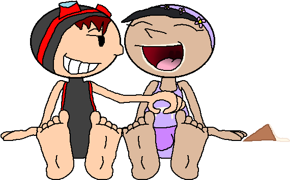 Ice Cream Belly Tickling By Thebestmltbm - Comics (575x362)