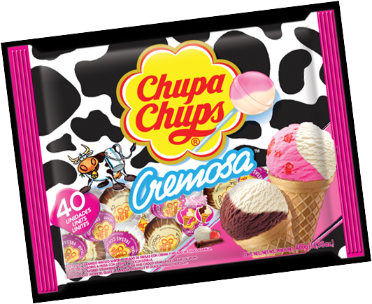Chupa Chups Cremosa Ice Cream Lollipops 40ct - Ice Cream Chupa Chups (532x434)