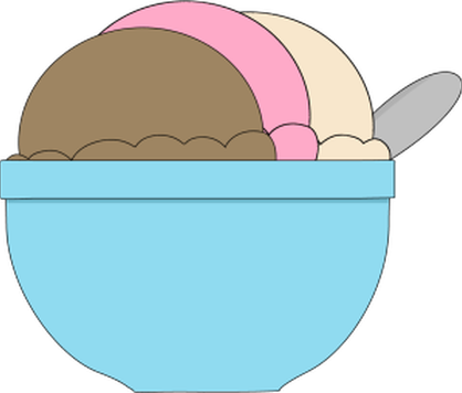 Lucy´s Homemade Ice Cream Flavors - Neapolitan Ice Cream Clipart (418x356)