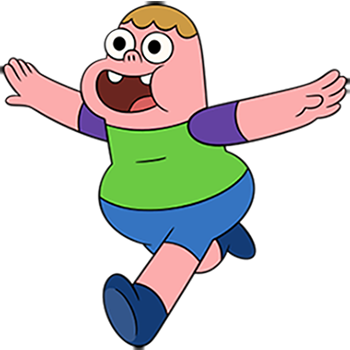 Clarence Celebrates The Best Of The Childhood - Clarence Cartoon Network Png (350x350)