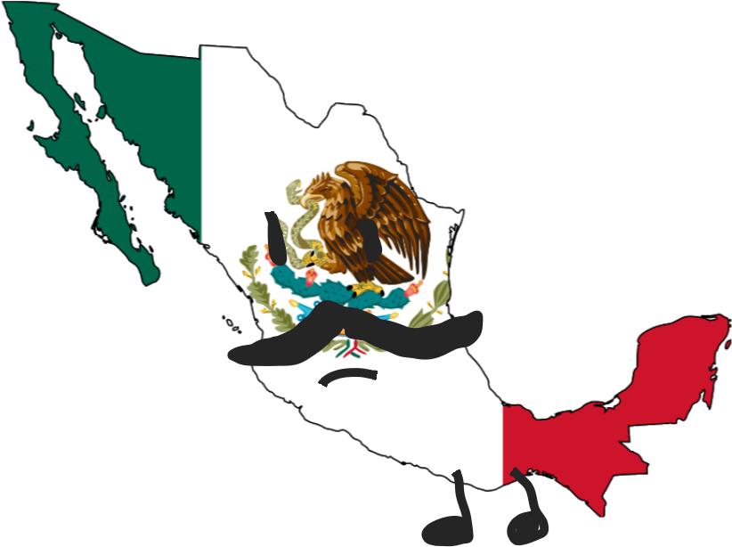Mexico 0 - Mexico Flag Country Outline (1280x720)