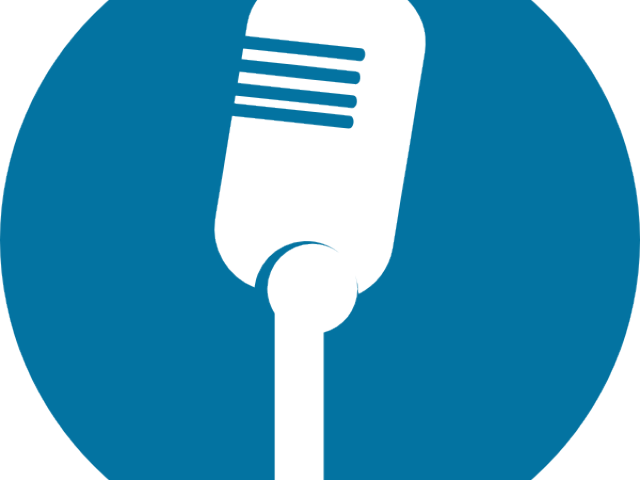 Microphone Clipart Blue Microphone - Microphone Png (640x480)