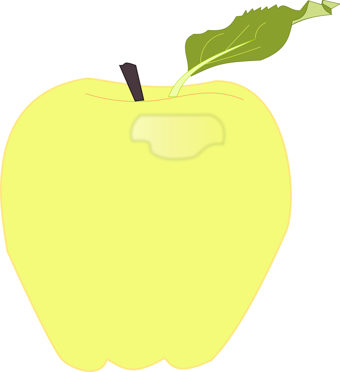 Yellow Apple, Food, Fruit, Yellow - Annick De Souzenelle (1171x1280)