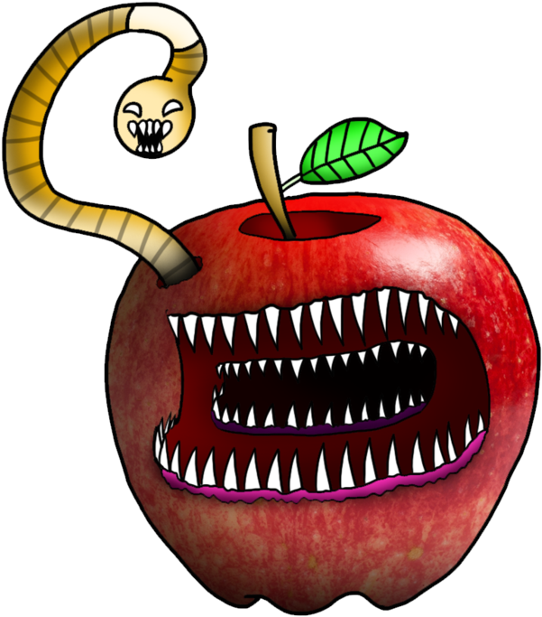 The Gnawing Apple Of Saudi Arabia By Darksack100 - Illustration (894x894)