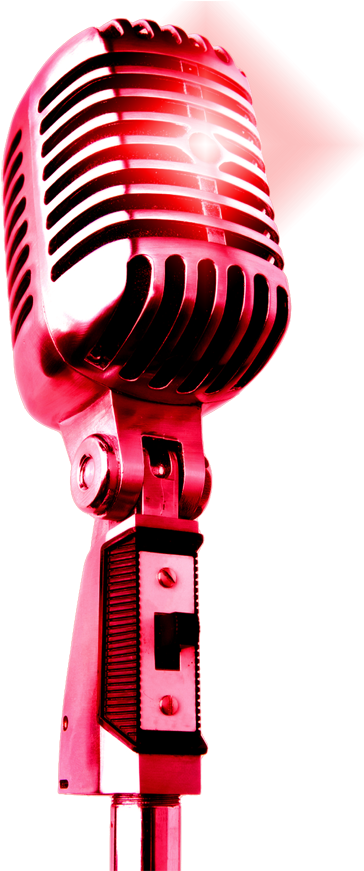 Microphone Clipart Silhouette - Transparent Background Musical Notes Logo (438x870)