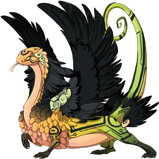 Third, Gryffindor - Flight Rising Psd (350x350)