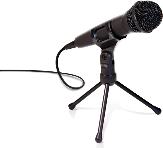 Spotlight - Microphone On A Stand Clipart Transparent (710x500)