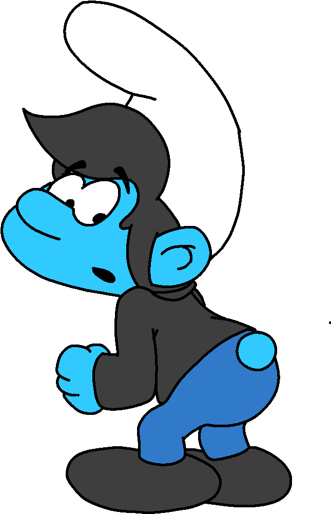 Greaser In 1960s Smurfs Cartoon Universe By Grishamanimation1 - Cartoon (707x1090)