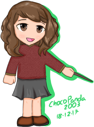 Hermione Granger Chibi By Chocopanda2003 - Cartoon (1033x774)