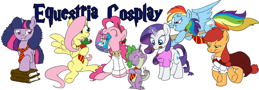 Equestrja Cosplay Harry Potter Rainbow Dash Hermione - My Little Pony (900x315)