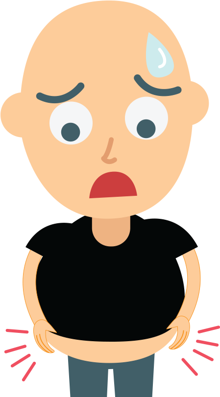 Itchy Skin - Illustration (672x843)