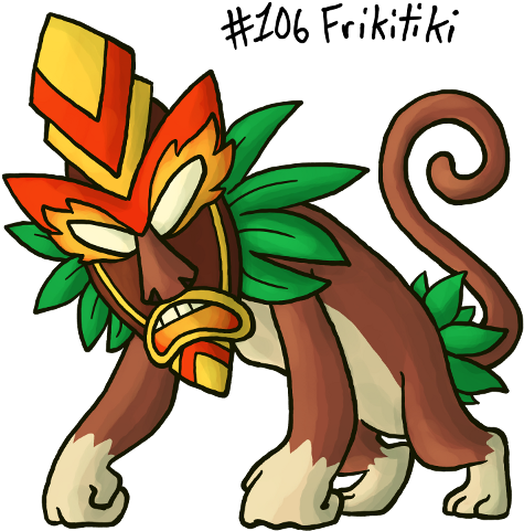 It Produces Deep Bellows And Thumps From Within Its - Frikitiki Pokemon (500x500)