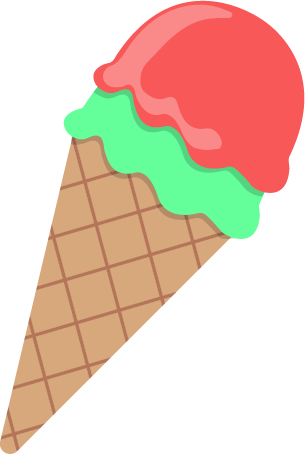 Holiday Card For An Ice Cream Shop - Fast Food (305x454)