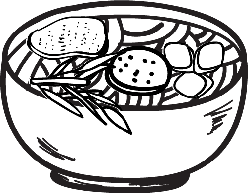 Hem 27 Restaurant Vietnamese Noodle Soup Kitchen - Noodle Drawing Png (600x501)