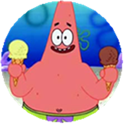 Patrick Holding Ice-cream - Patrick Star From Spongebob (420x420)