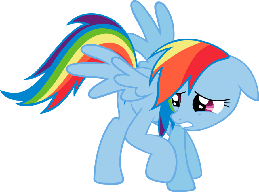 Rainbow Dash Pose Work By Elegantmisreader - Demon Rainbow Dash (900x666)
