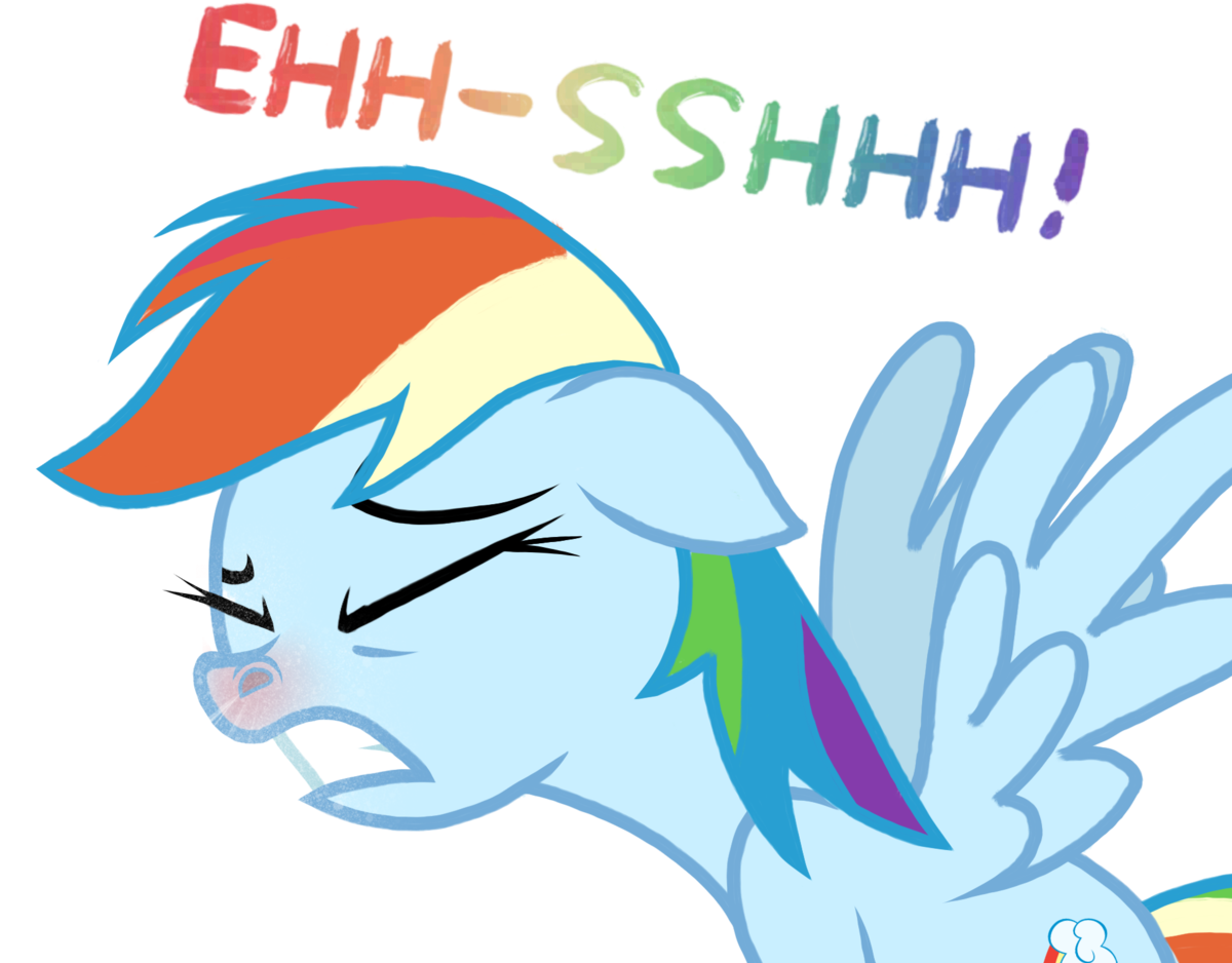 Proponypal, Cold, Mucus, Nostrils, Rainbow Dash, Red - Cartoon (1280x960)