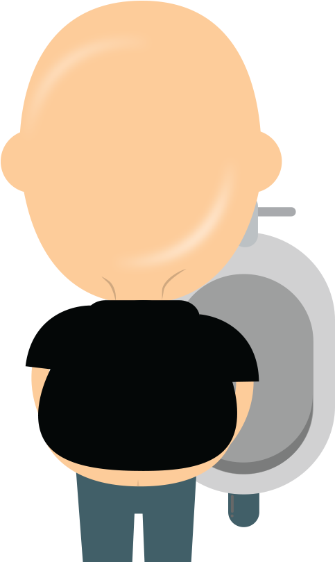 Urinating Excessively - Cartoon (672x843)