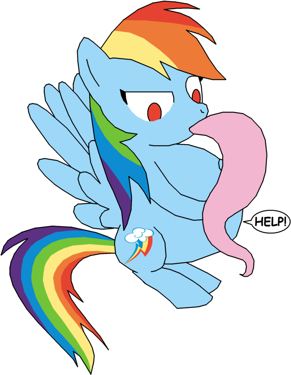 Rainbow Dash's Soft Snack By Girlsvoreboys Rainbow - Fluttershy Vore Rainbow Dash (1024x1317)