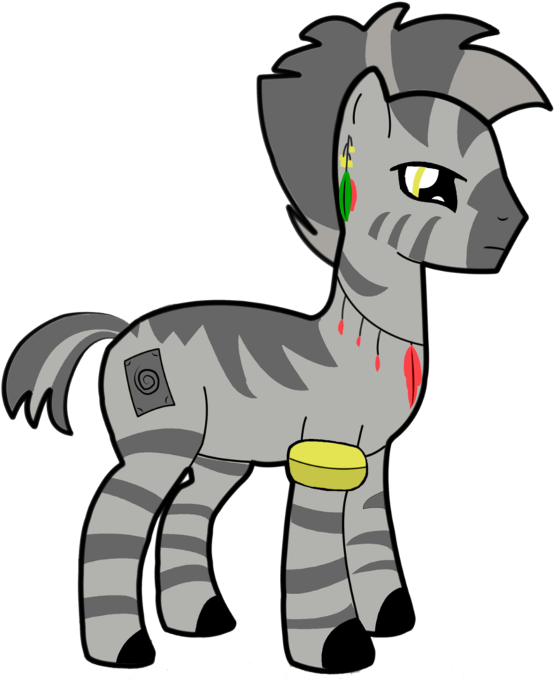 Zano The Zebra By Lilcraftkid - My Little Pony Zebra Oc (825x969)