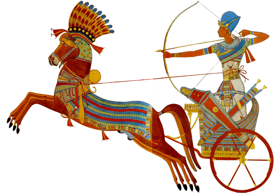 Ramesses Ii On Chariot - Ramses Ii In Battle (950x684)