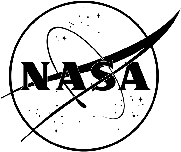Nasa Insignia Black Line - Nasa Black And White (750x627)