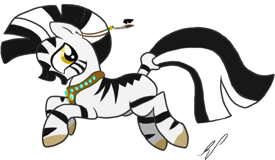 Mlp Fim Zebra Oc Zen Zizaria By Sjart117 1 And - Drawing (1024x577)