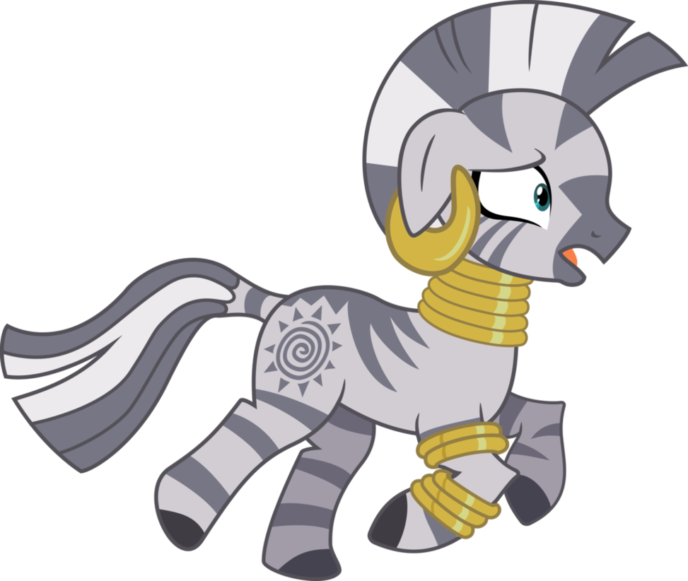 Zecora Flees By Millennialdan - Mlp Zecora Vector (973x822)