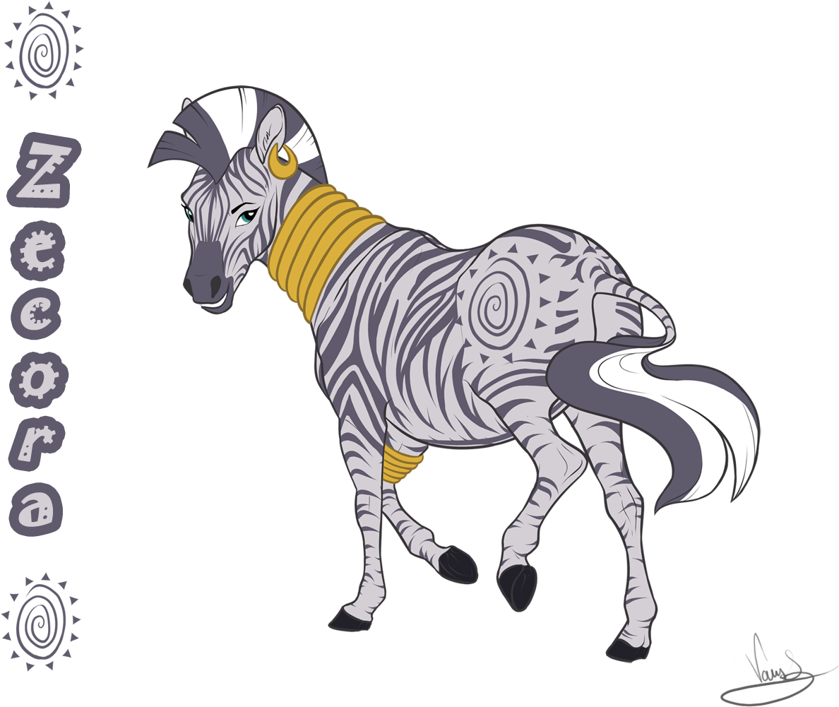 Realistic Zecora By Vanycat Realistic Zecora By Vanycat - Burro (1341x1091)