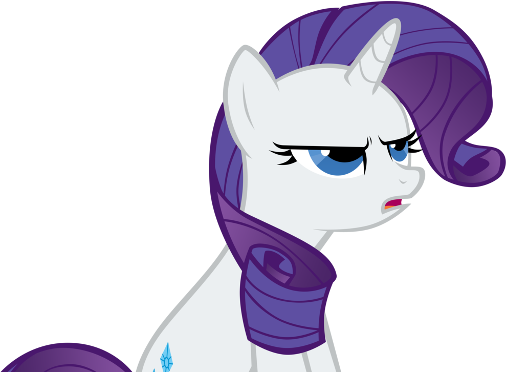Unamused Rarity Vector By Togekisspika35 - Annoyed Rarity Vector (1024x763)