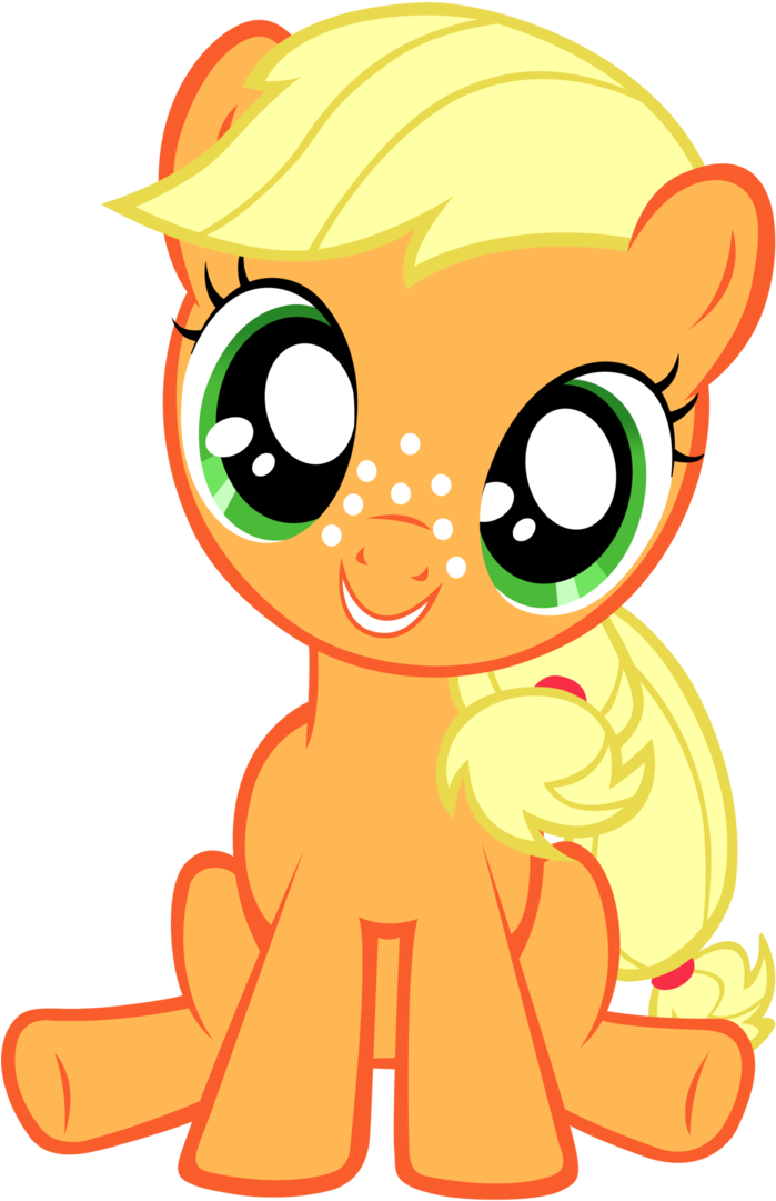 Filly Applejack Vector By Anevilzebra - My Little Pony Fillies (709x1126)