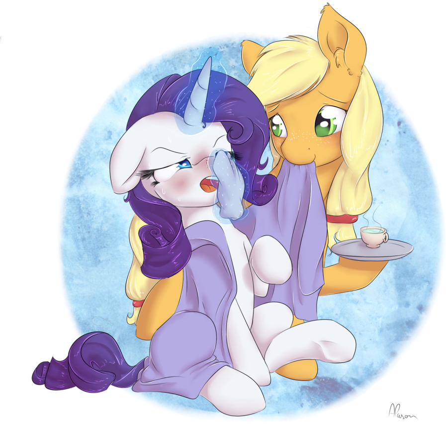 Alasou, Blanket, Cold, Handkerchief, Rarity, Red Nosed, - Cartoon (970x1024)