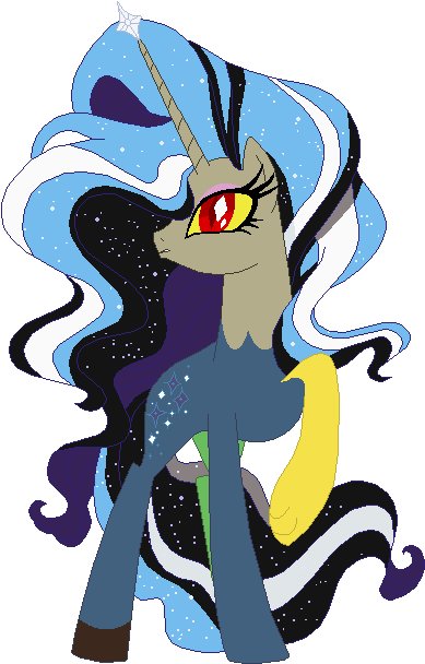 Nightmare Rarity/discord Ship For Monster-drool By - Illustration (577x703)