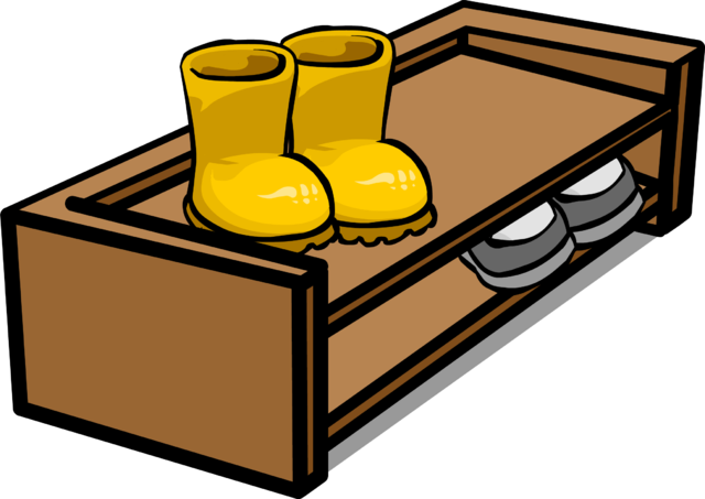 Shoe Rack Sprite 005 - Shoe Rack Clipart (640x453)