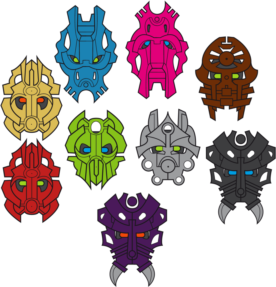 Custom Kanohi Bionicle Masks By Jhepty-d8lqav6 - Bionicle Fan Made Mask (1024x1034)