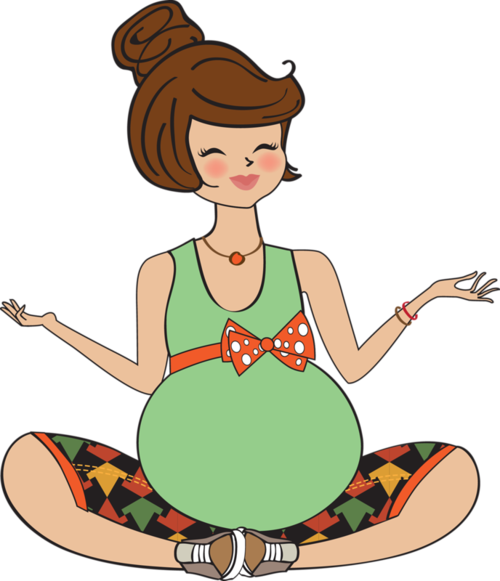 Tubes Femmes Avec Enfants - New Baby Will Arrive Soon (500x581)