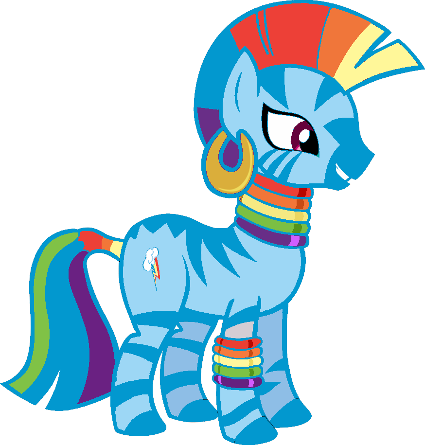 Rainbow Zecora By Spritefizz - My Little Pony Zecora Princess (874x915)